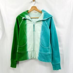 Lululemon ombre green blue scuba jacket